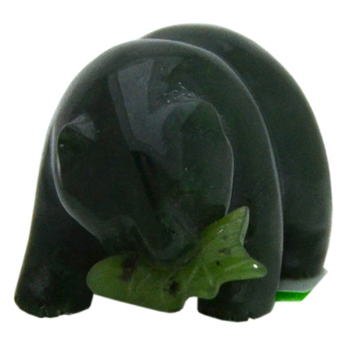 Canadian Jade - Bear holding a fish 2.5"